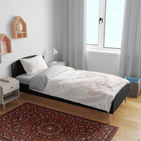 Polynesian Tribal Plumeria Lotu Tamaiti Bedding Set Pastel Nude LT9 - Polynesian Pride