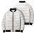 Polynesian Tribal Plumeria Lotu Tamaiti Bomber Puffer Jacket Pastel Nude - Polynesian Pride