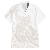 Polynesian Tribal Plumeria Lotu Tamaiti Family Matching Summer Maxi Dress and Hawaiian Shirt Pastel Nude LT9 Dad's Shirt - Short Sleeve Nude - Polynesian Pride