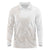 Polynesian Tribal Plumeria Lotu Tamaiti Long Sleeve Polo Shirt Pastel Nude - Polynesian Pride