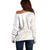 Polynesian Tribal Plumeria Lotu Tamaiti Off Shoulder Sweater Pastel Nude - Polynesian Pride