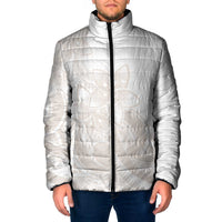 Polynesian Tribal Plumeria Lotu Tamaiti Padded Jacket Pastel Nude - Polynesian Pride