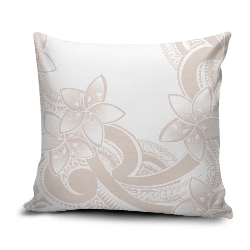 Polynesian Tribal Plumeria Lotu Tamaiti Pillow Cover Pastel Nude LT9 Nude - Polynesian Pride