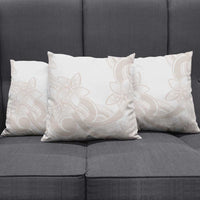 Polynesian Tribal Plumeria Lotu Tamaiti Pillow Cover Pastel Nude - Polynesian Pride
