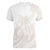 Polynesian Tribal Plumeria Lotu Tamaiti Women V-Neck T-Shirt Pastel Nude - Polynesian Pride