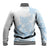 Polynesian Tribal Plumeria Lotu Tamaiti Baseball Jacket Pastel Sky Blue - Polynesian Pride