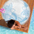 Polynesian Tribal Plumeria Lotu Tamaiti Beach Blanket Pastel Sky Blue - Polynesian Pride