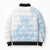 Polynesian Tribal Plumeria Lotu Tamaiti Bomber Puffer Jacket Pastel Sky Blue - Polynesian Pride