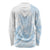 Polynesian Tribal Plumeria Lotu Tamaiti Long Sleeve Shirt Pastel Sky Blue - Polynesian Pride