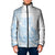 Polynesian Tribal Plumeria Lotu Tamaiti Padded Jacket Pastel Sky Blue - Polynesian Pride