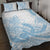 Polynesian Tribal Plumeria Lotu Tamaiti Quilt Bed Set Pastel Sky Blue - Polynesian Pride