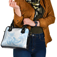 Polynesian Tribal Plumeria Lotu Tamaiti Shoulder Handbag Pastel Sky Blue - Polynesian Pride
