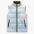 Polynesian Tribal Plumeria Lotu Tamaiti Sleeveless Puffer Jacket Pastel Sky Blue - Polynesian Pride