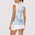 Polynesian Tribal Plumeria Lotu Tamaiti Women Sleeveless Polo Shirt Pastel Sky Blue - Polynesian Pride
