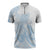 Polynesian Tribal Plumeria Lotu Tamaiti Zipper Polo Shirt Pastel Sky Blue - Polynesian Pride