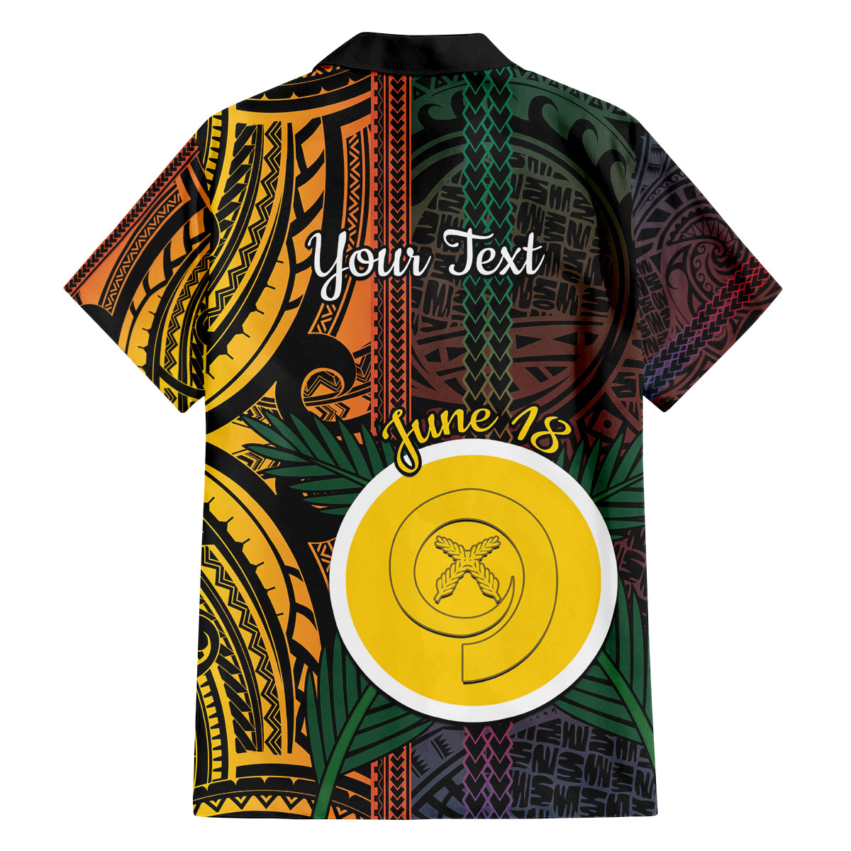 Personalised Shefa Day Family Matching Tank Maxi Dress and Hawaiian Shirt Happy June 18 Vanuatu Province LT14 - Polynesian Pride