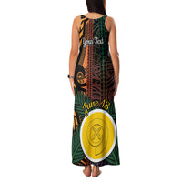 Personalised Shefa Day Family Matching Tank Maxi Dress and Hawaiian Shirt Happy June 18 Vanuatu Province LT14 - Polynesian Pride