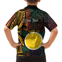 Personalised Shefa Day Kid Hawaiian Shirt Happy June 18 Vanuatu Province