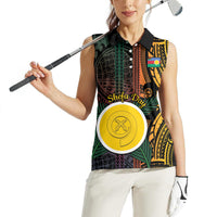 Personalised Shefa Day Women Sleeveless Polo Shirt Happy June 18 Vanuatu Province
