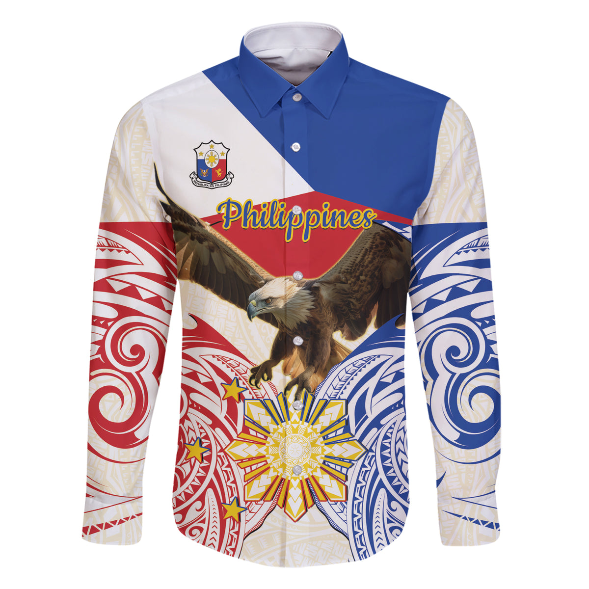 Philippines Independence Day Family Matching Short Sleeve Bodycon Dress and Hawaiian Shirt Pilipinas Eagle 126th Anniversary