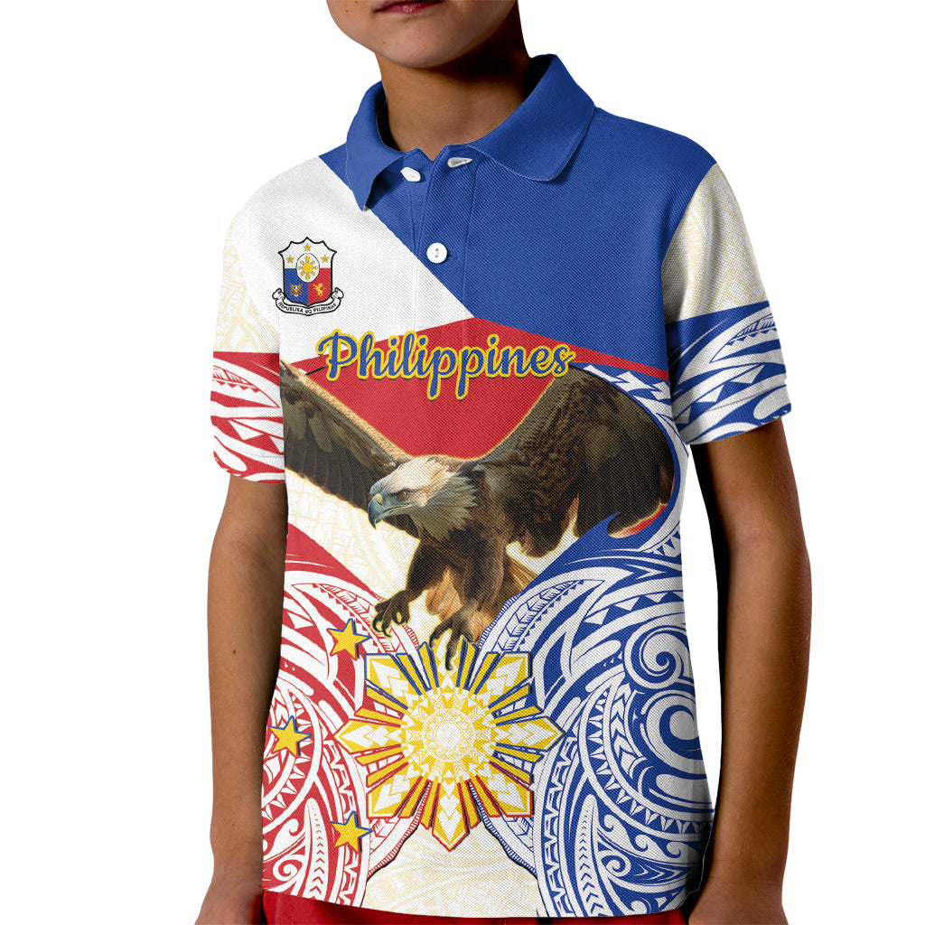 Philippines Independence Day Kid Polo Shirt Pilipinas Eagle 126th Anniversary