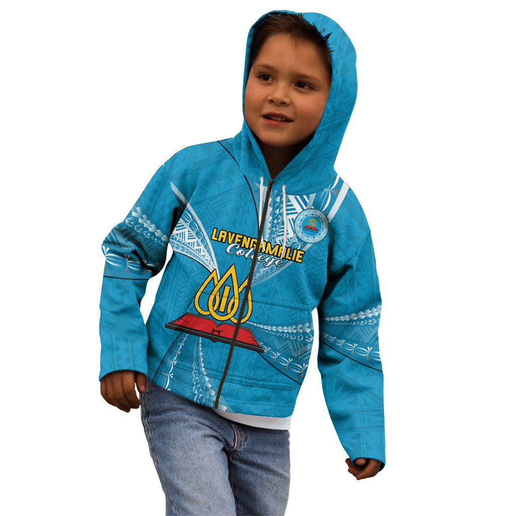 Personalised Tonga Lavengamalie College Kid Hoodie Tongan Ngatu Pattern LT14 - Polynesian Pride