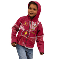 Personalised Tonga Beulah College Kid Hoodie Tongan Ngatu Pattern LT14 - Polynesian Pride