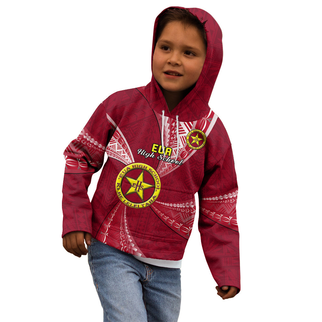 Personalised Tonga Beulah College Kid Hoodie Class Of Year Tongan Ngatu Pattern LT14 - Polynesian Pride
