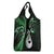 Green New Zealand Grocery Bag Aotearoa Silver Fern With Manaia Maori
