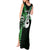 Personalised New Zealand Tank Maxi Dress Aotearoa Silver Fern With Manaia Maori Unique Green LT14 - Polynesian Pride