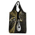 Gold New Zealand Grocery Bag Aotearoa Silver Fern With Manaia Maori