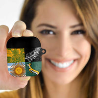 Rugby 2025 Championship AirPods Case Combination of Southern Hemisphere Countries LT14 Black - Polynesian Pride