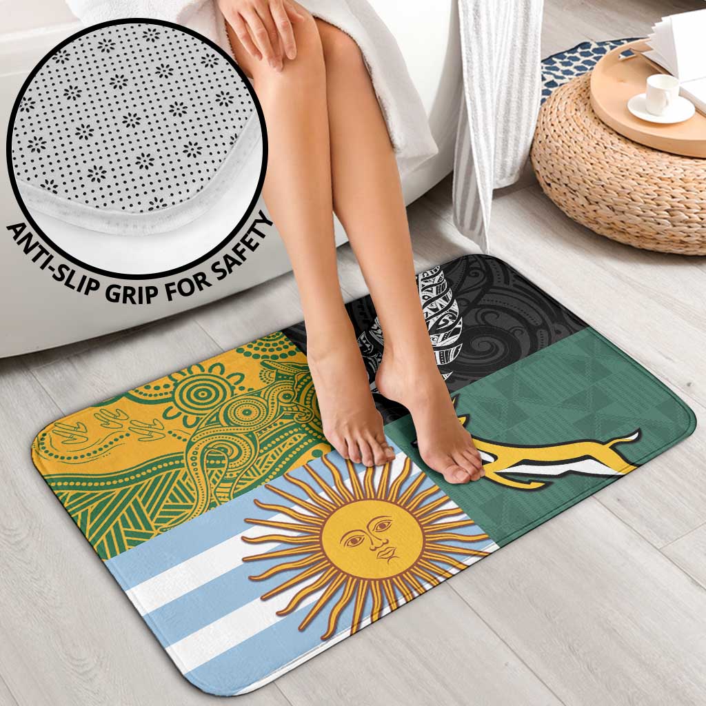 Rugby 2025 Championship Bathroom Set Combination of Southern Hemisphere Countries - Polynesian Pride