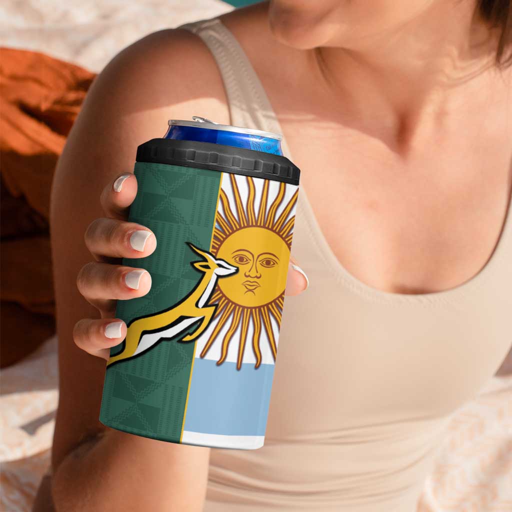 Rugby 2025 Championship 4 in 1 Can Cooler Tumbler Combination of Southern Hemisphere Countries - Polynesian Pride