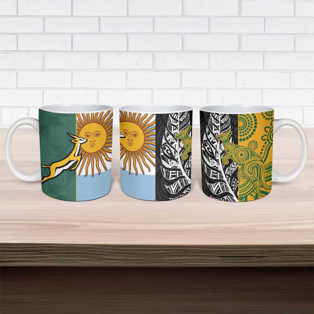 Rugby 2025 Championship Ceramic Mug Combination of Southern Hemisphere Countries - Polynesian Pride