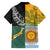 Personalised Rugby 2025 Championship Family Matching Off The Shoulder Long Sleeve Dress and Hawaiian Shirt Combination of Southern Hemisphere Countries - Polynesian Pride