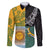 Personalised Rugby 2025 Championship Family Matching Off The Shoulder Long Sleeve Dress and Hawaiian Shirt Combination of Southern Hemisphere Countries - Polynesian Pride