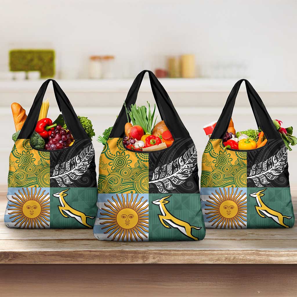 Rugby 2025 Championship Grocery Bag Combination of Southern Hemisphere Countries - Polynesian Pride