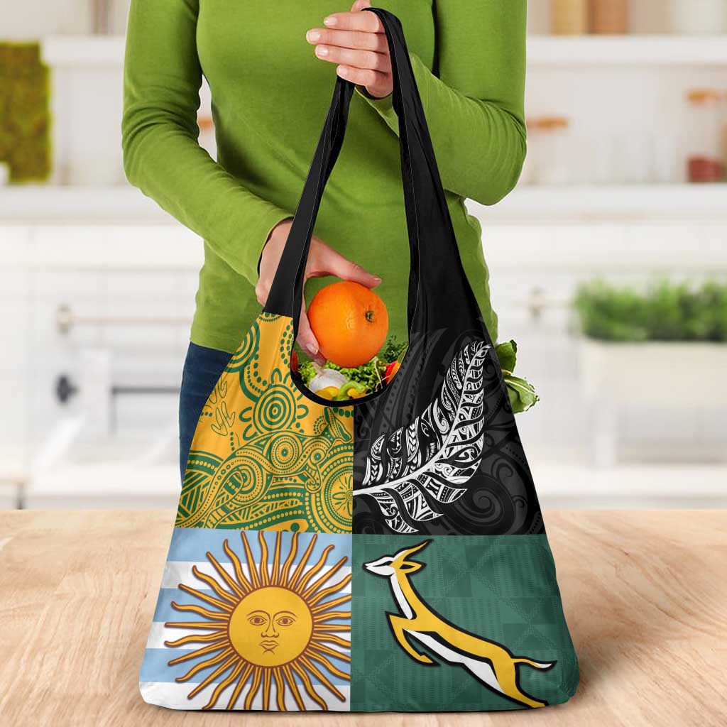Rugby 2025 Championship Grocery Bag Combination of Southern Hemisphere Countries - Polynesian Pride