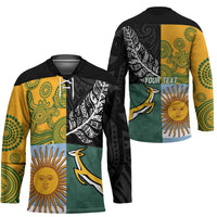 Personalised Rugby 2025 Championship Hockey Jersey Combination of Southern Hemisphere Countries - Polynesian Pride
