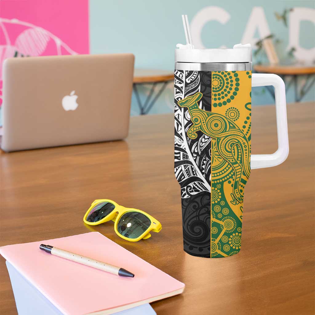 Rugby 2025 Championship Tumbler With Handle Combination of Southern Hemisphere Countries LT14 - Polynesian Pride