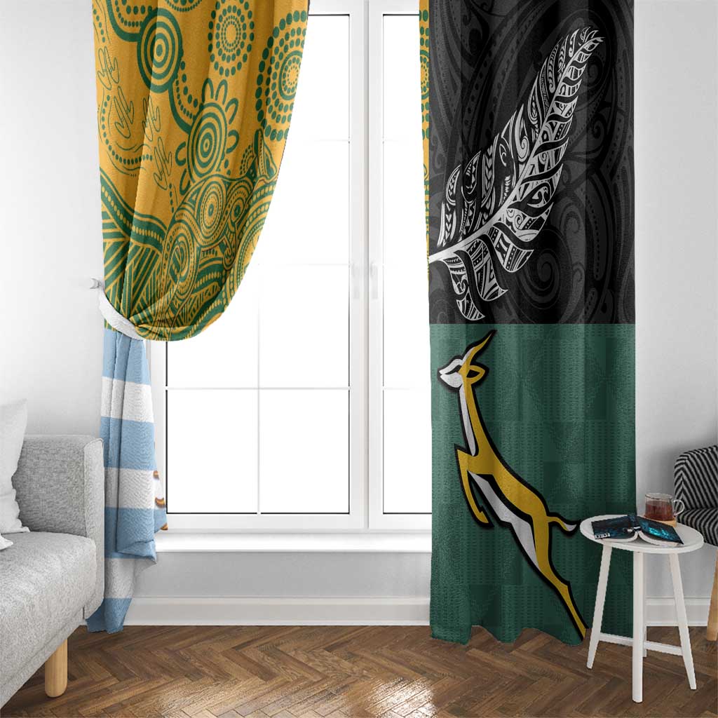 Rugby 2025 Championship Window Curtain Combination of Southern Hemisphere Countries LT14 - Polynesian Pride