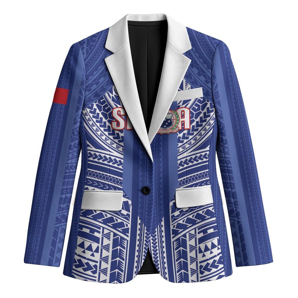 Custom Manu Samoa Rugby 2026 Blazer Samoan Pattern