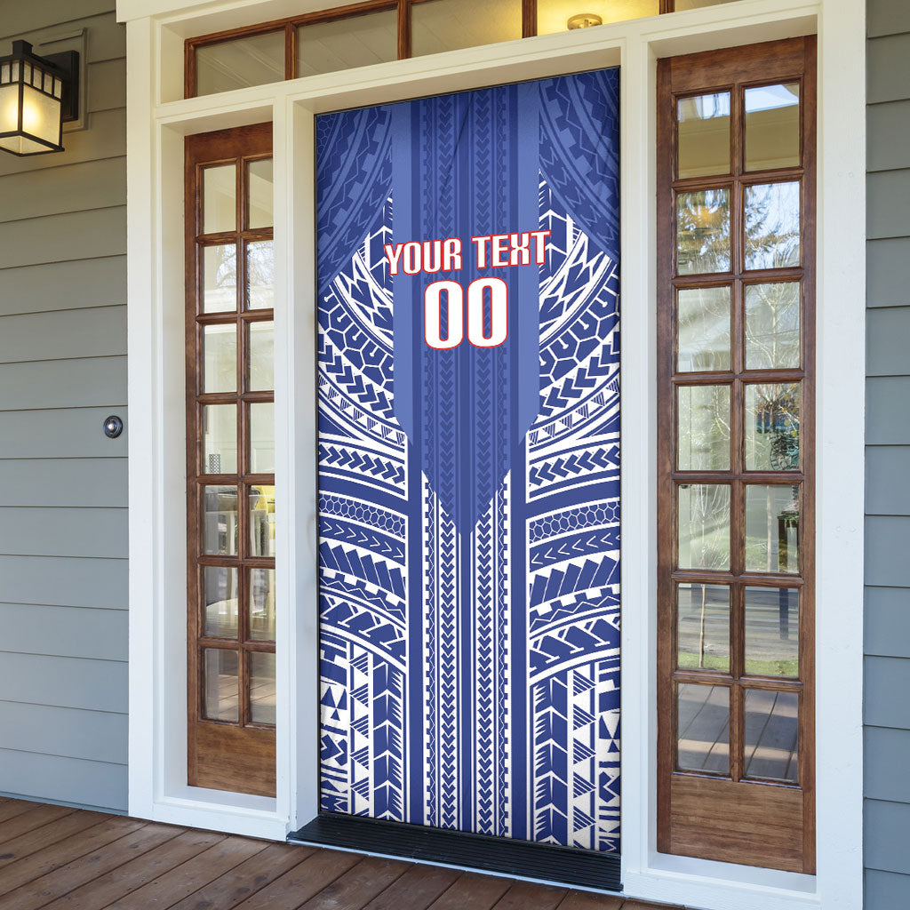 Custom Manu Samoa Rugby 2026 Door Cover Samoan Pattern