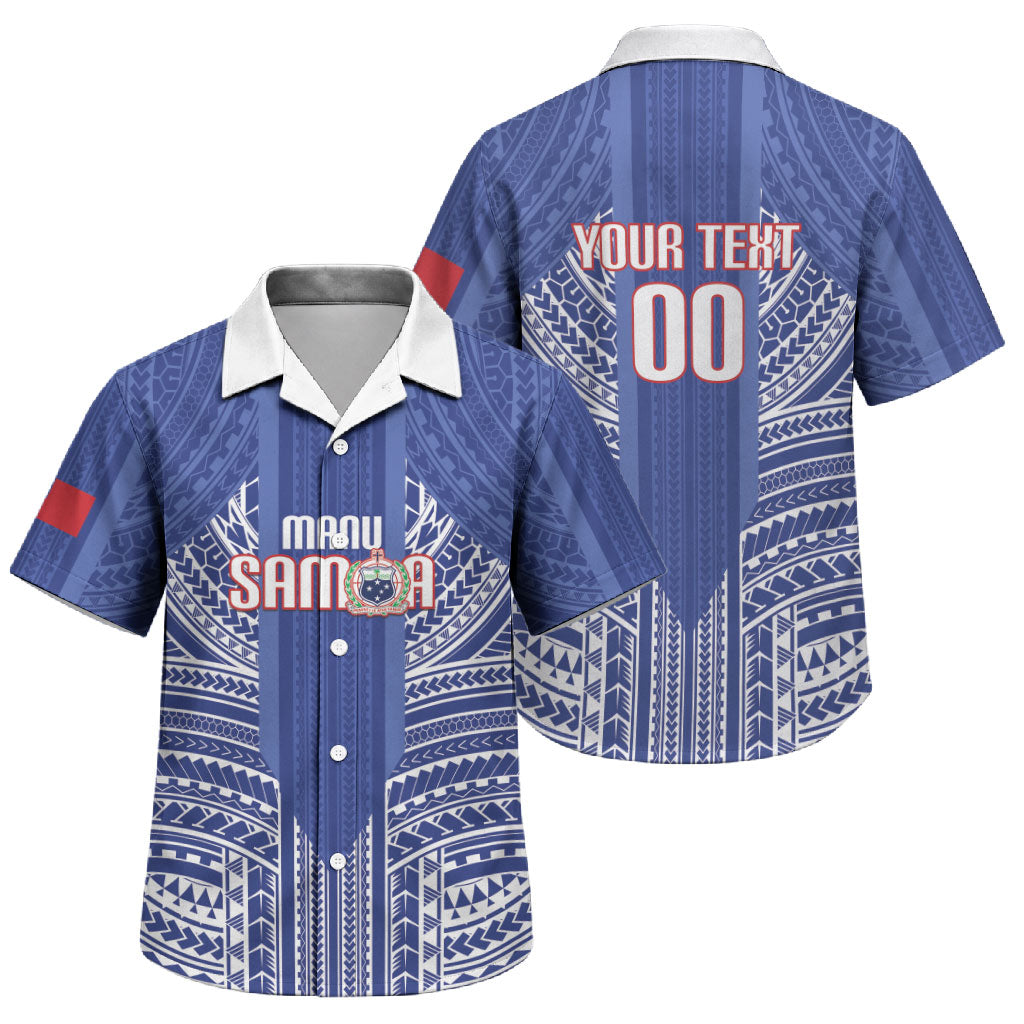 Custom Manu Samoa Rugby 2026 Family Matching Summer Maxi Dress and Hawaiian Shirt Samoan Pattern