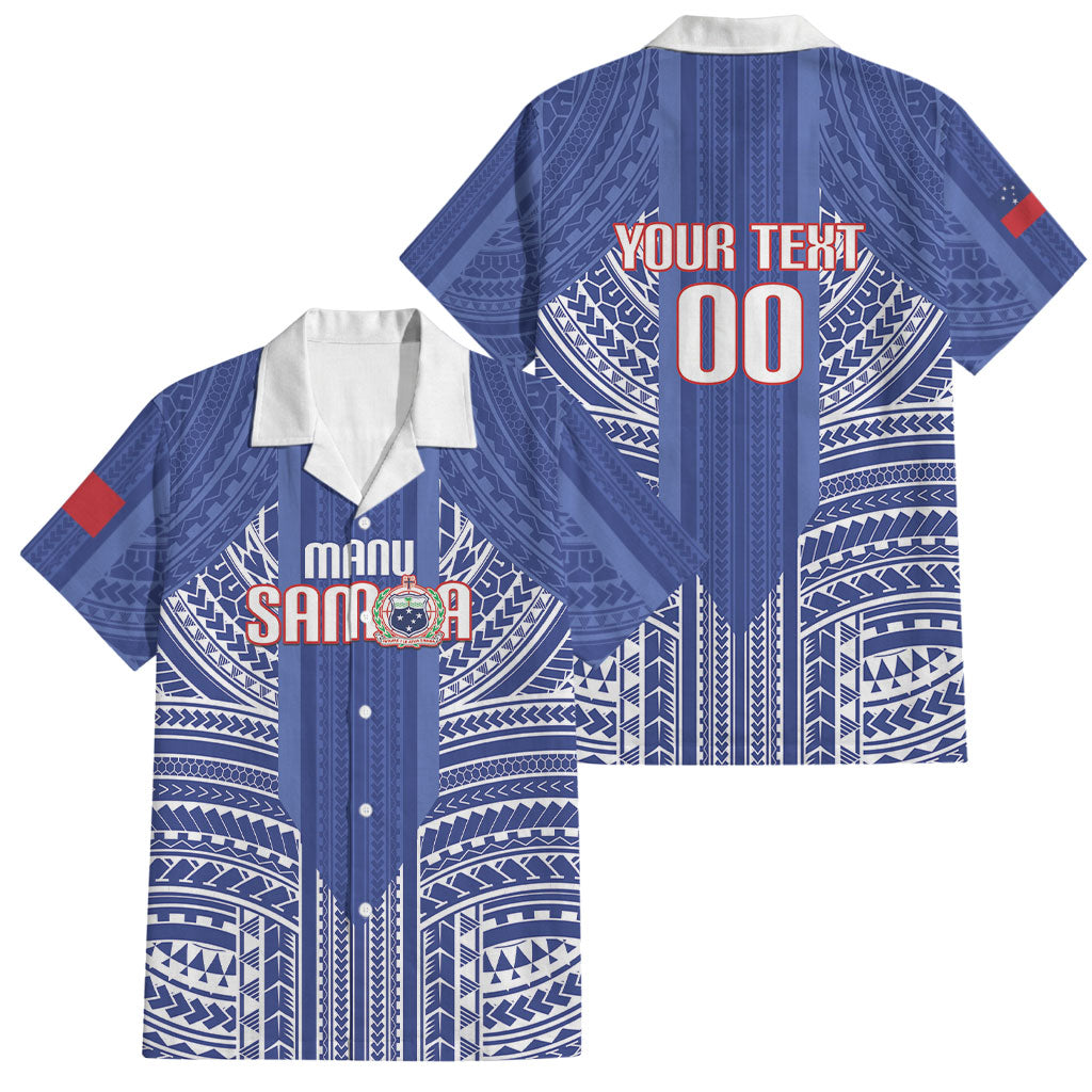 Custom Manu Samoa Rugby 2026 Family Matching Tank Maxi Dress and Hawaiian Shirt Samoan Pattern