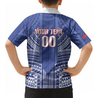 Custom Manu Samoa Rugby 2026 Kid Hawaiian Shirt Samoan Pattern