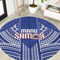 Manu Samoa Rugby 2026 Round Carpet Samoan Pattern