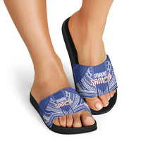 Manu Samoa Rugby 2026 Slide Sandals Samoan Pattern
