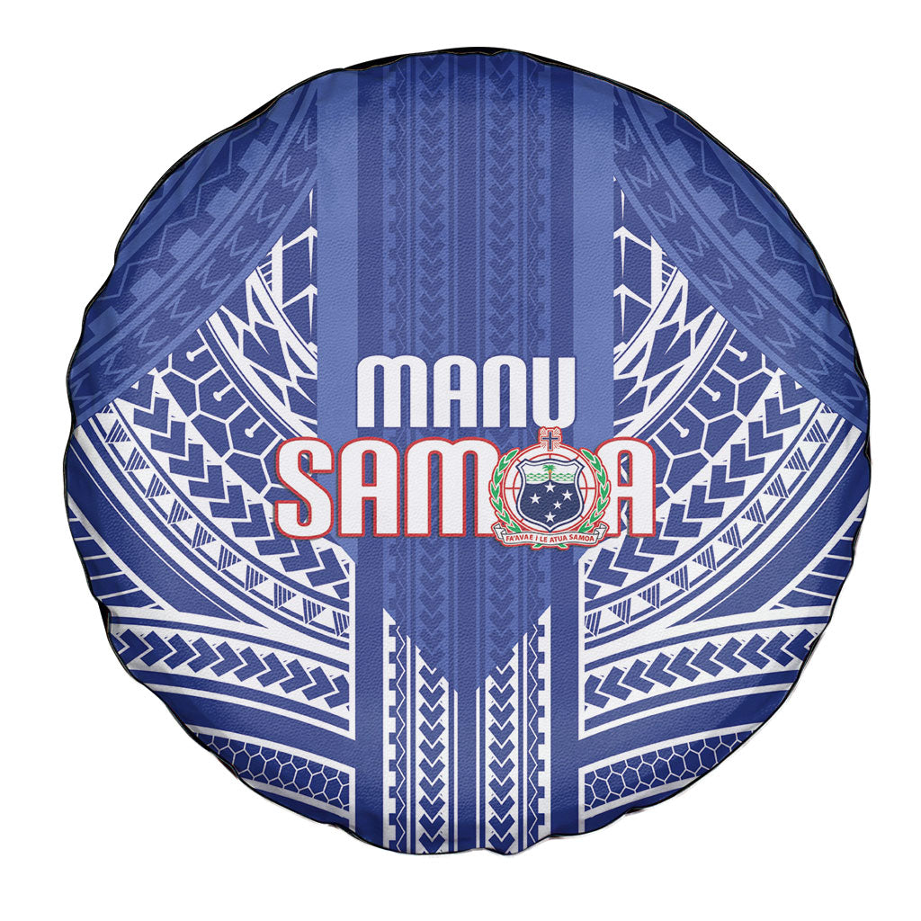 Manu Samoa Rugby 2026 Spare Tire Cover Samoan Pattern